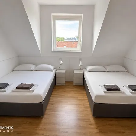 Huge Bbq Garden 2, Spacious Flat, Ac, Free Parking 2 Apartamento Liubliana